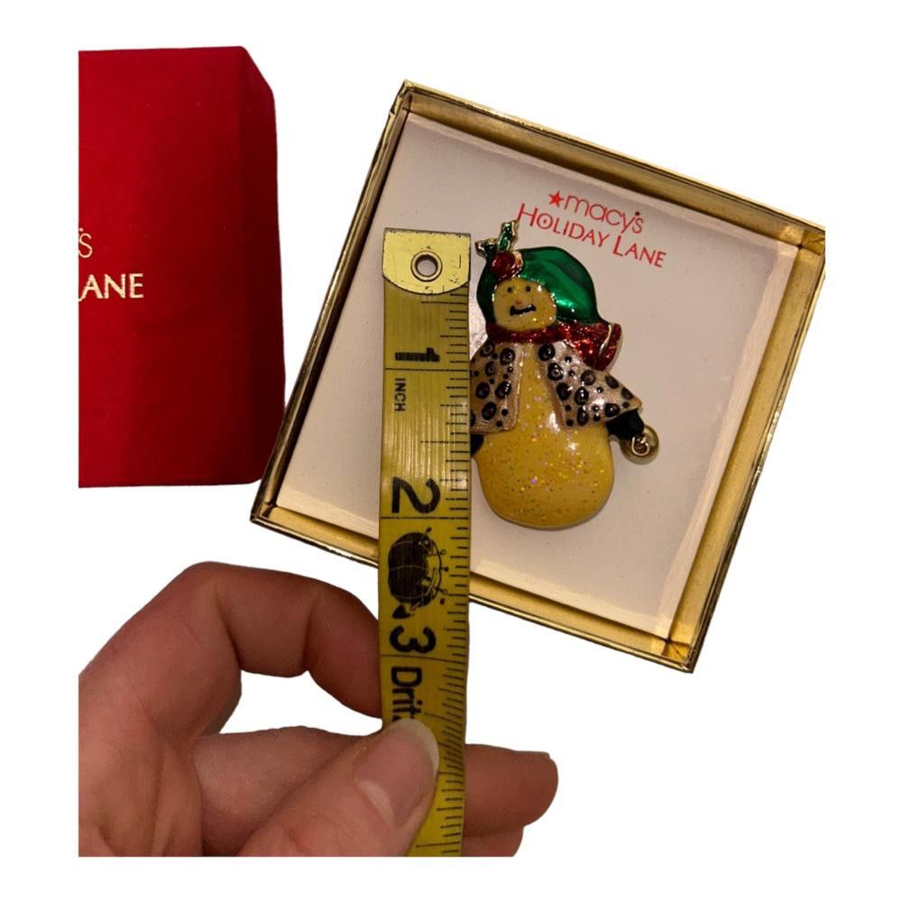 Macys Macy’s l NWT Holiday Lane Snowman Brooch Size ONE SIZE - 3 Thumbnail