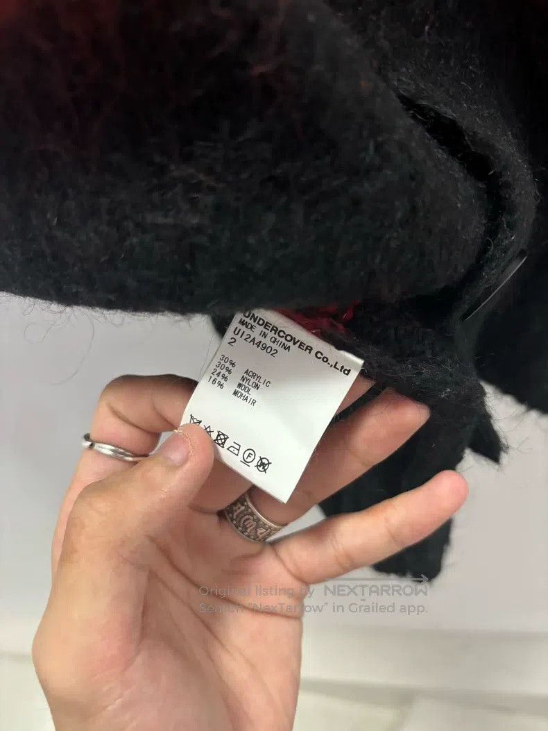 Undercover Undercover Black and Red Striped Mohair Cardigan Size M / US 6-8 / IT 42-44 - 4 Thumbnail