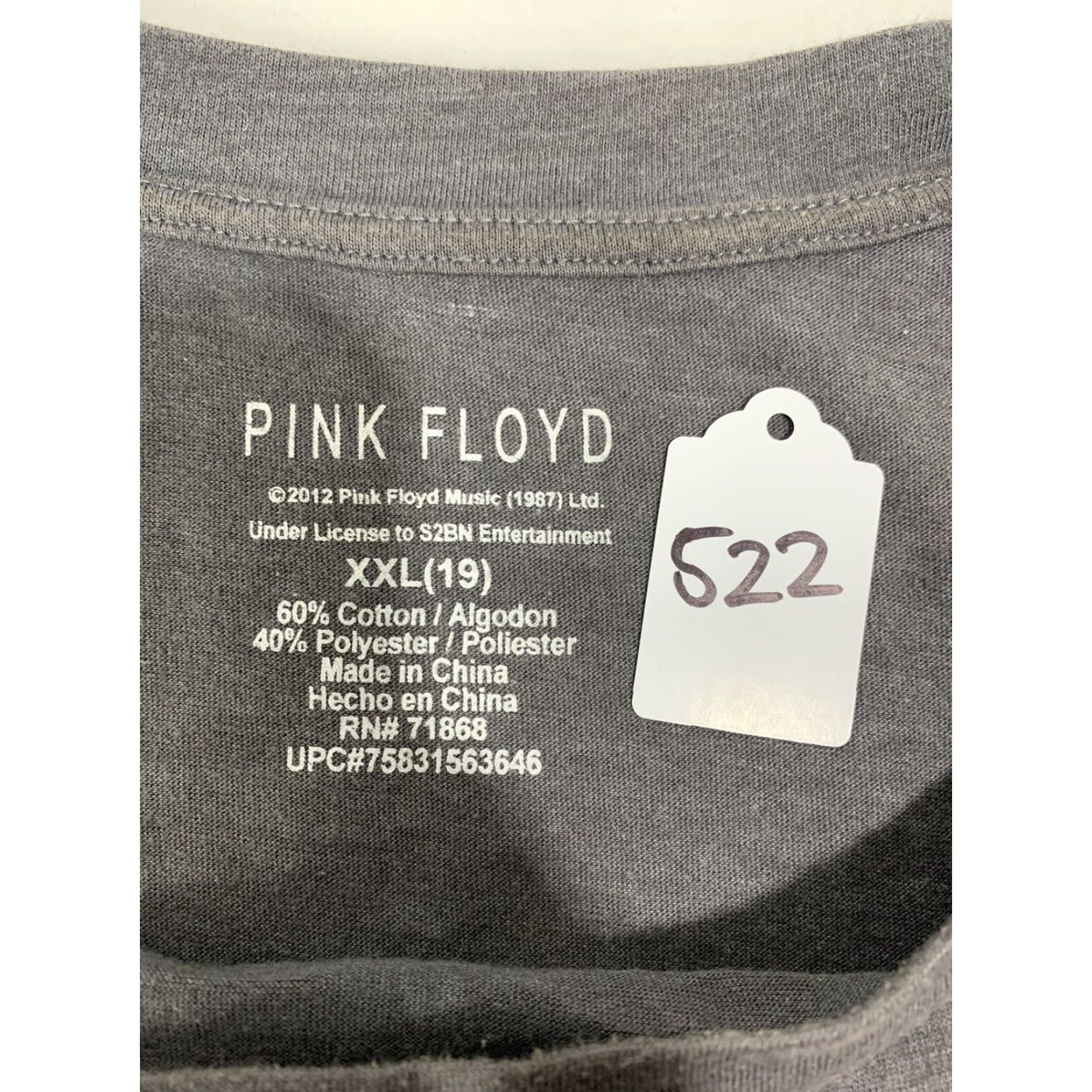 Junk Food Pink Floyd Band Graphic Sweatshirt Womens 2XL Raglan Crew Neck Cotton Blend Pullover Sweater Gray Size XXL / US 16-18 / IT 52-54 - 8 Thumbnail
