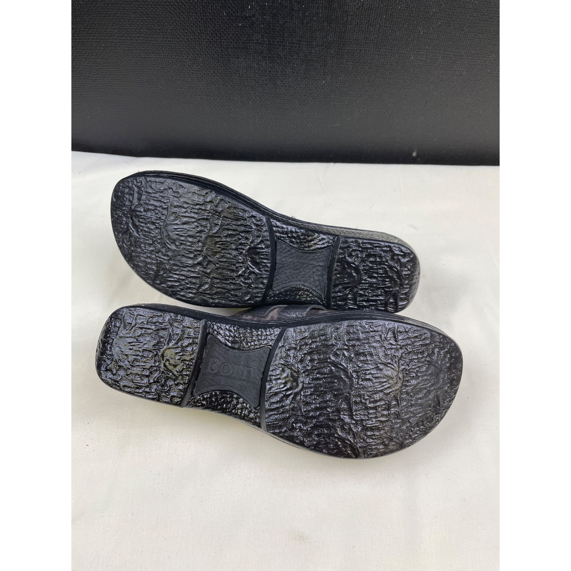 Born Born Women's Brown Leather Animal Print Clogs/ Shoes Size 7 Size US 7 / IT 37 - 6 Thumbnail