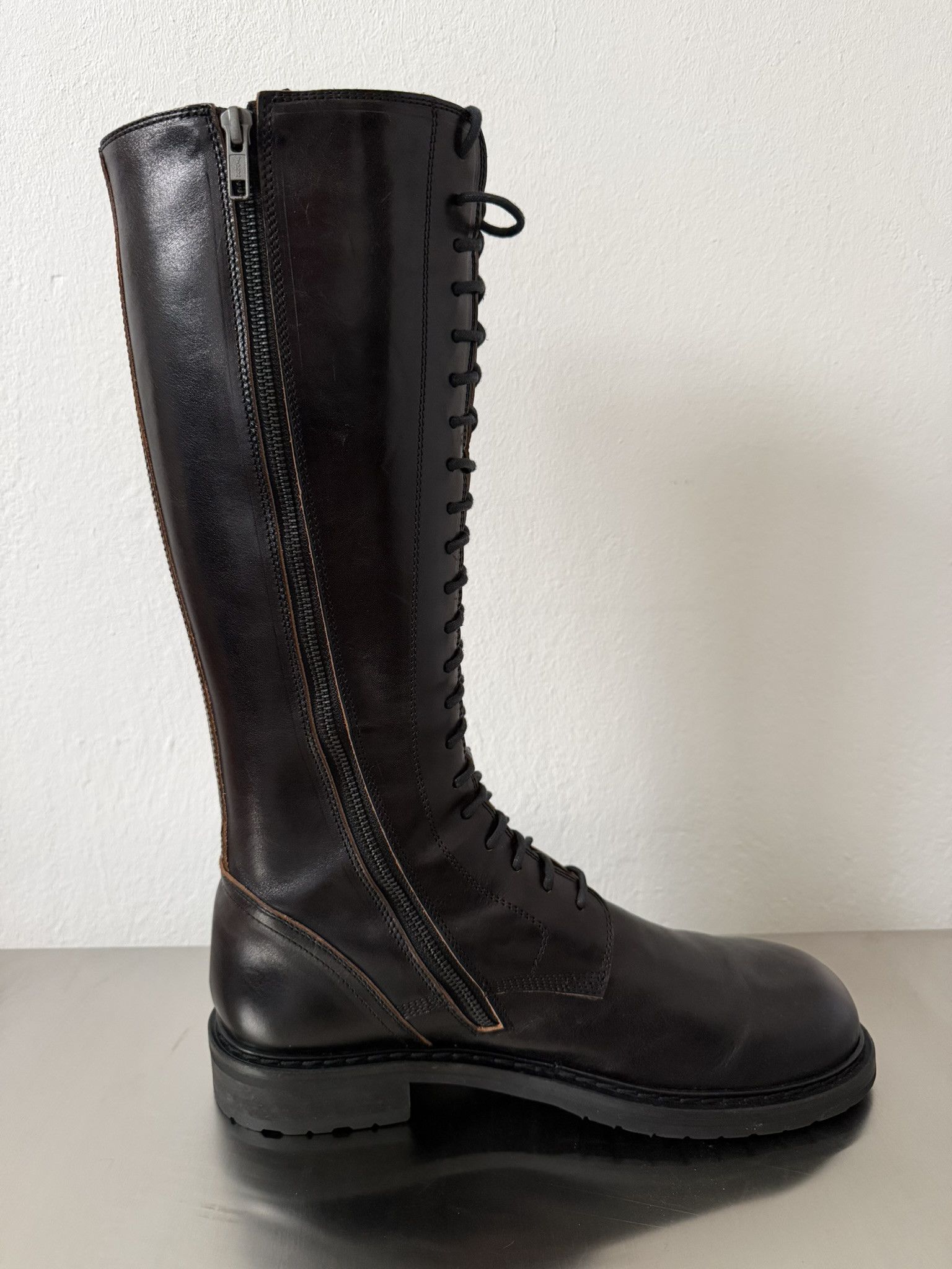 Ann Demeulemeester Ann Demeulemeester Lace Up Combat Boots Black 44 Size US 11 / EU 44 - 6 Thumbnail