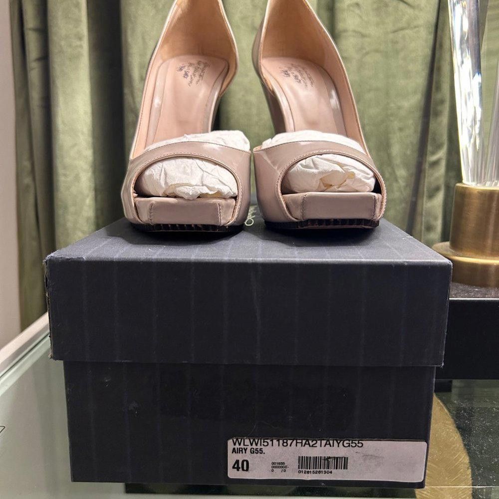 Santoni Santoni Rose Collection D'Orsay Squared Toe Heel Size US 10 / IT 40 - 3 Thumbnail