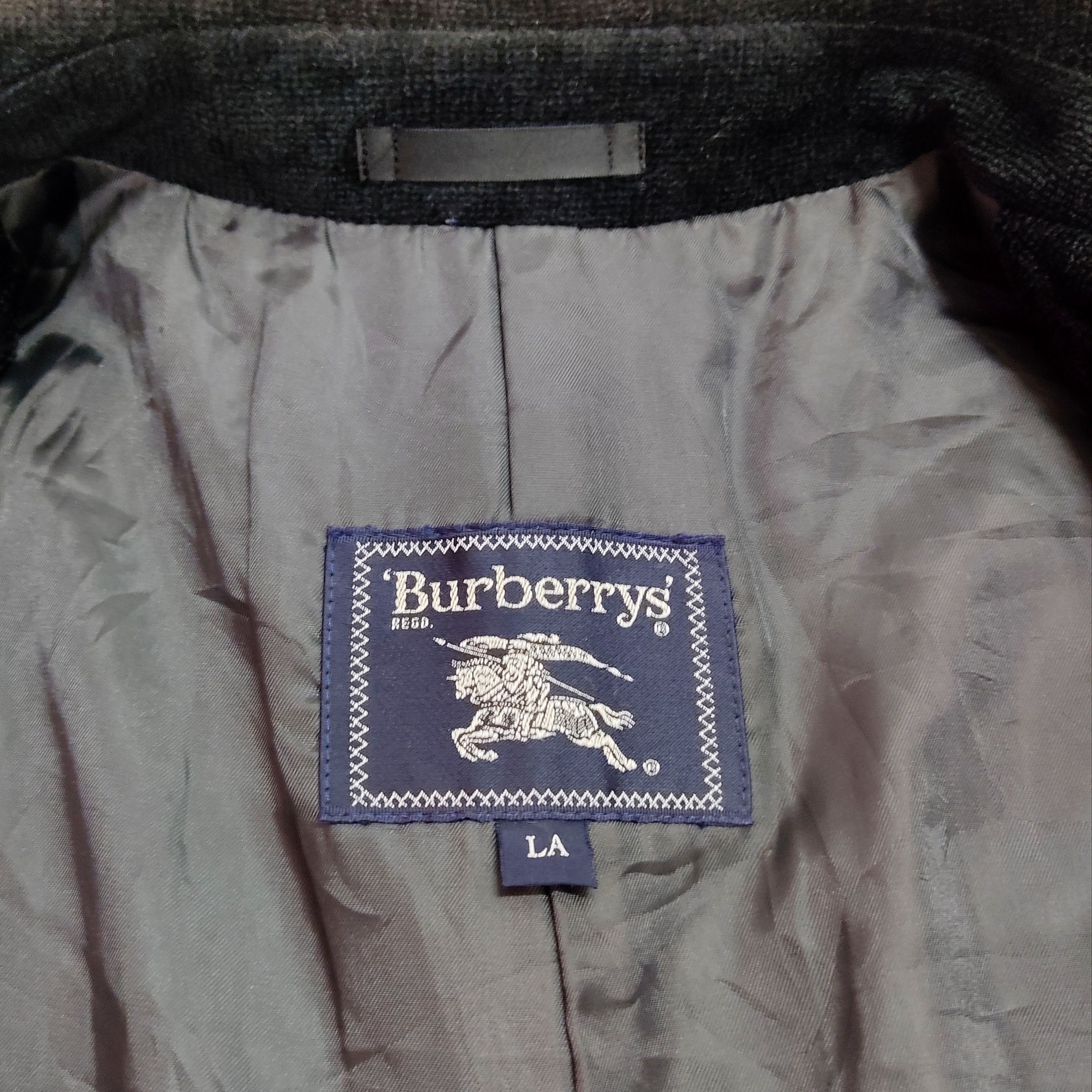 Burberry Vintage Burberry Rayon Corduroy Button Up Blazer Jacket Size US XL / EU 56 / 4 - 15 Thumbnail