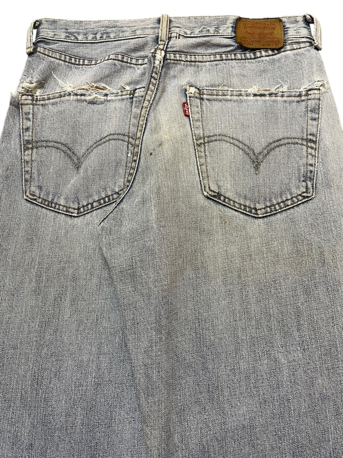 Levi's Vintage 90s Levis 504 Faded Wash Style Baggy Jeans Size US 28 / EU 44 - 6 Thumbnail