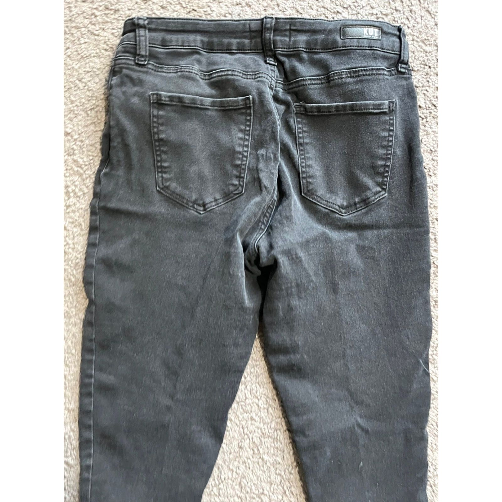 Vintage KUT from the Kloth Jeans Womens 6 Black Donna High Waist Ankle Skinny Size 28" / US 6 / IT 42 - 4 Thumbnail