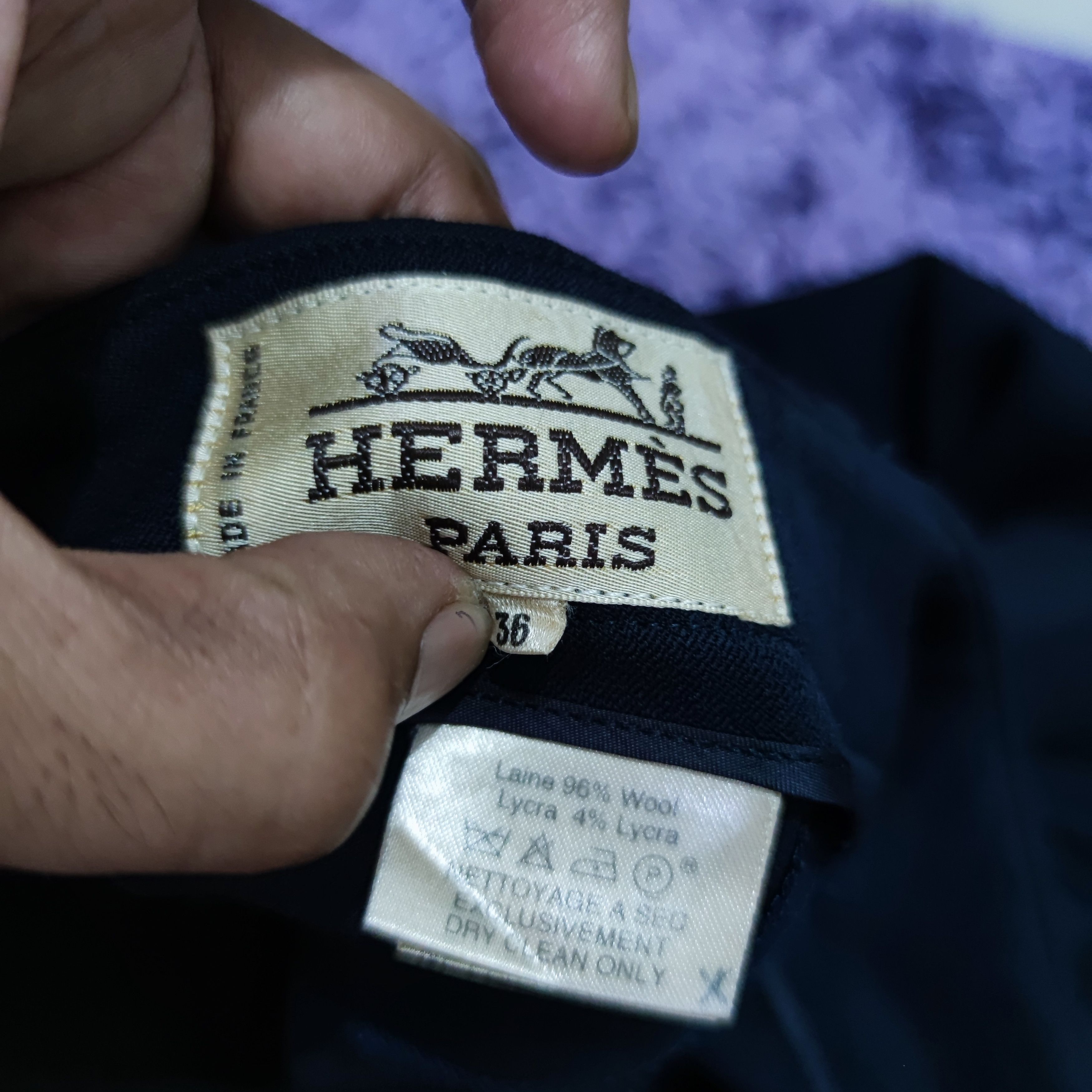 Hermes × Vintage Casual women Pants Size 26" / US 2 / IT 38 - 10 Thumbnail