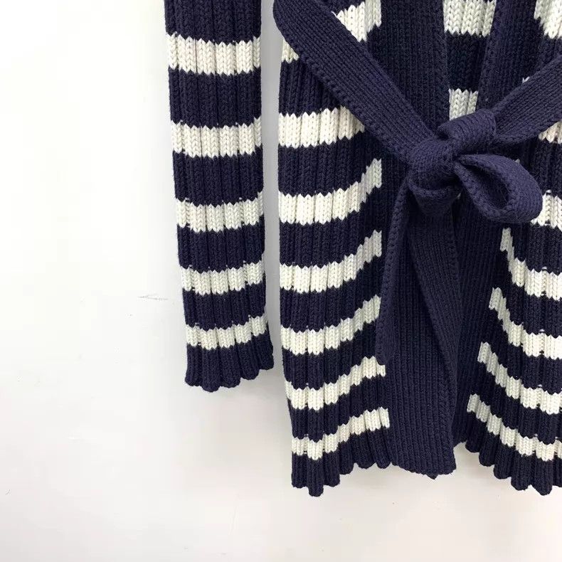 Dior Dior Color-matched striped cotton mixed cashmere knitted c Size XXS / US 00 / IT 34 - 4 Thumbnail