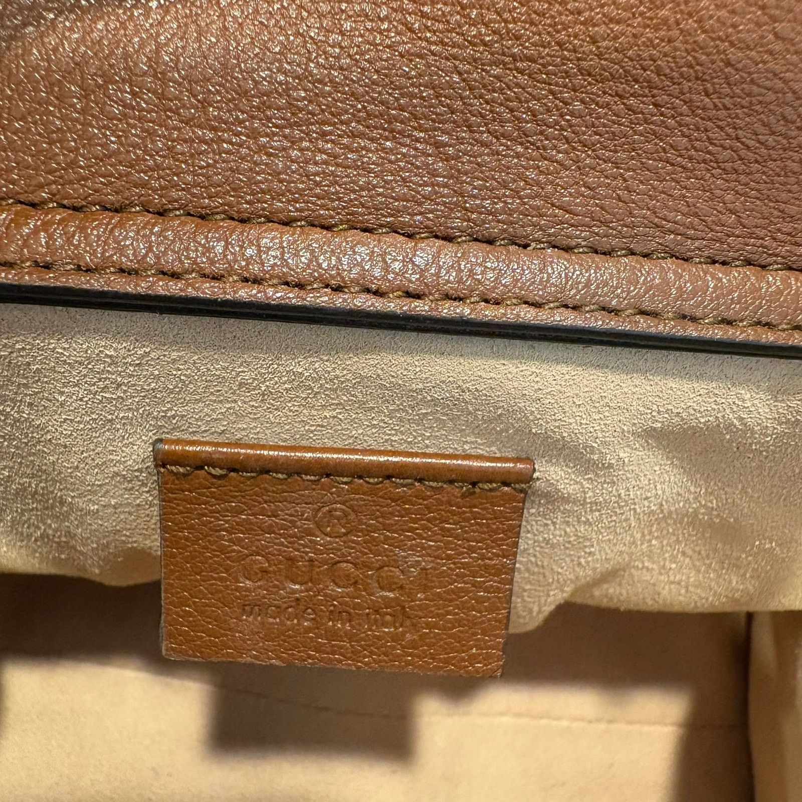 Gucci Gucci Diana Bamboo Handle Small Leather Crossbody Tote Brown Size ONE SIZE - 5 Thumbnail