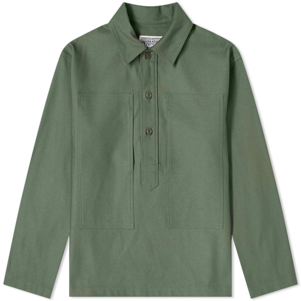 Engineered Garments Workaday Army Shirt Olive Reverse Sateen size S Size US S / EU 44-46 / 1 - 1 Thumbnail