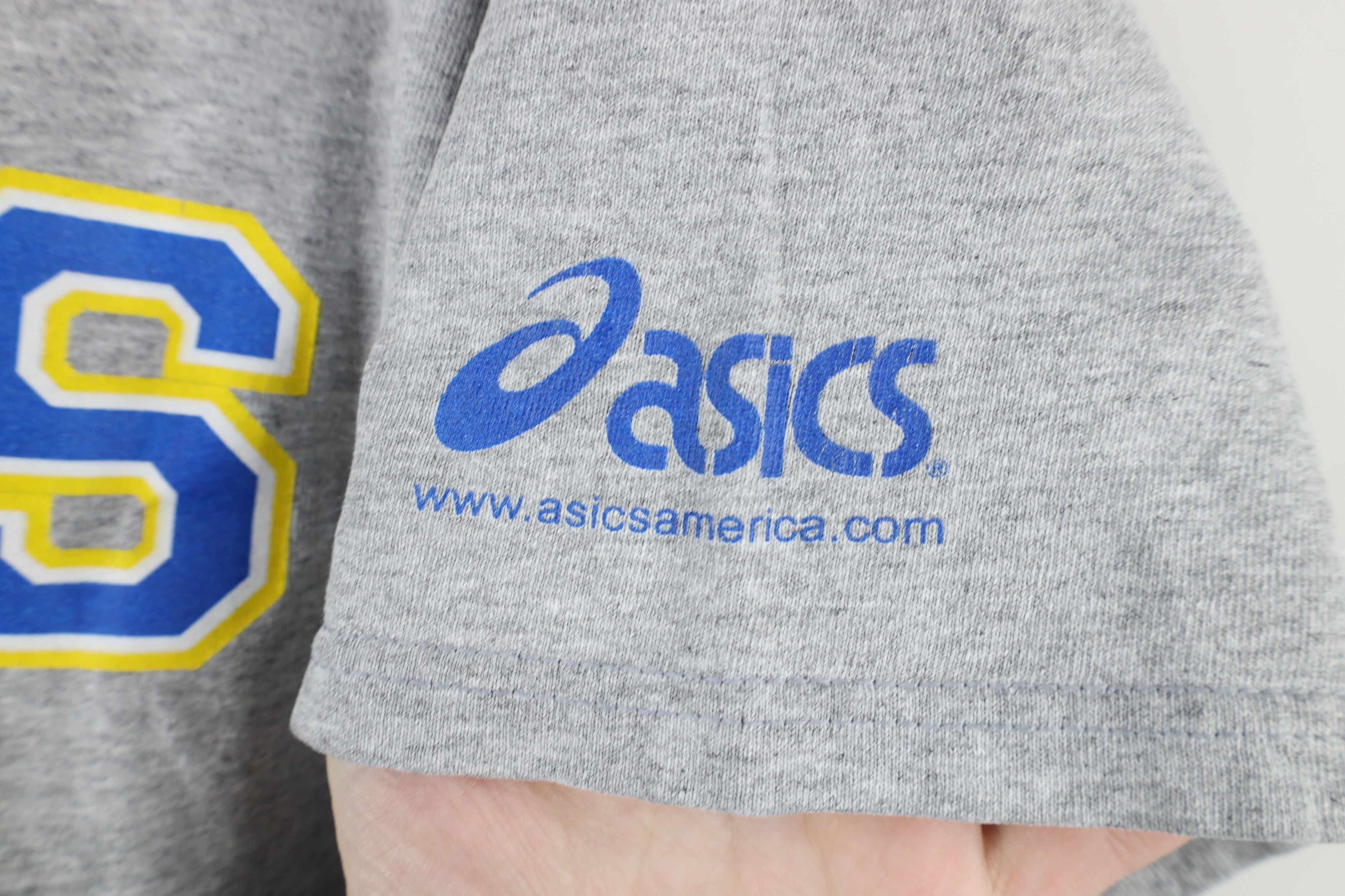 Asics × Vintage Vintage Asics Spell Block Letter Short Sleeve T-Shirt Gray Size US M / EU 48-50 / 2 - 4 Thumbnail