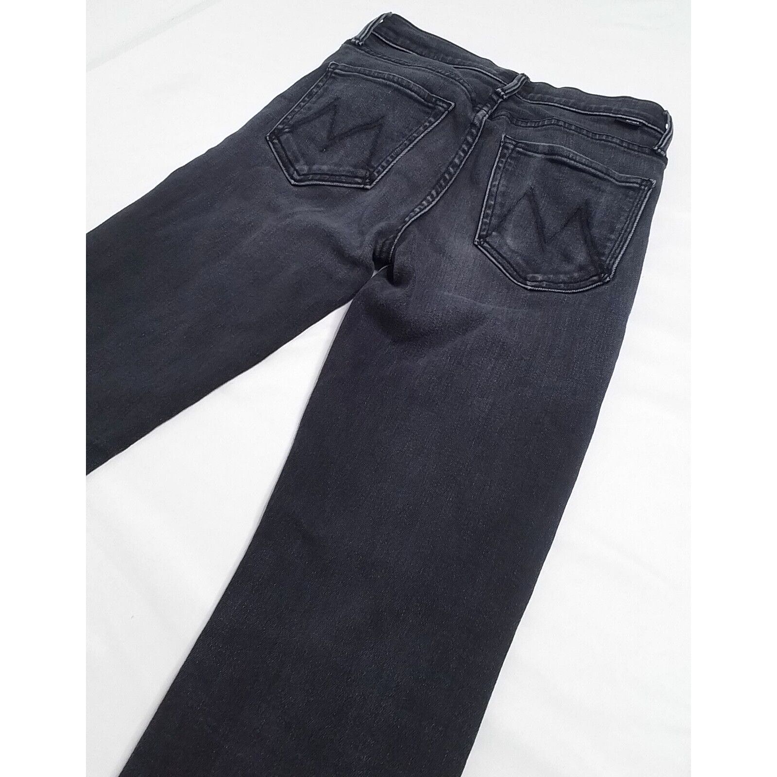 MOTHER Mother Denim Women's 26 The Midrise Dazzler Jean Black Size 26" / US 2 / IT 38 - 19 Thumbnail