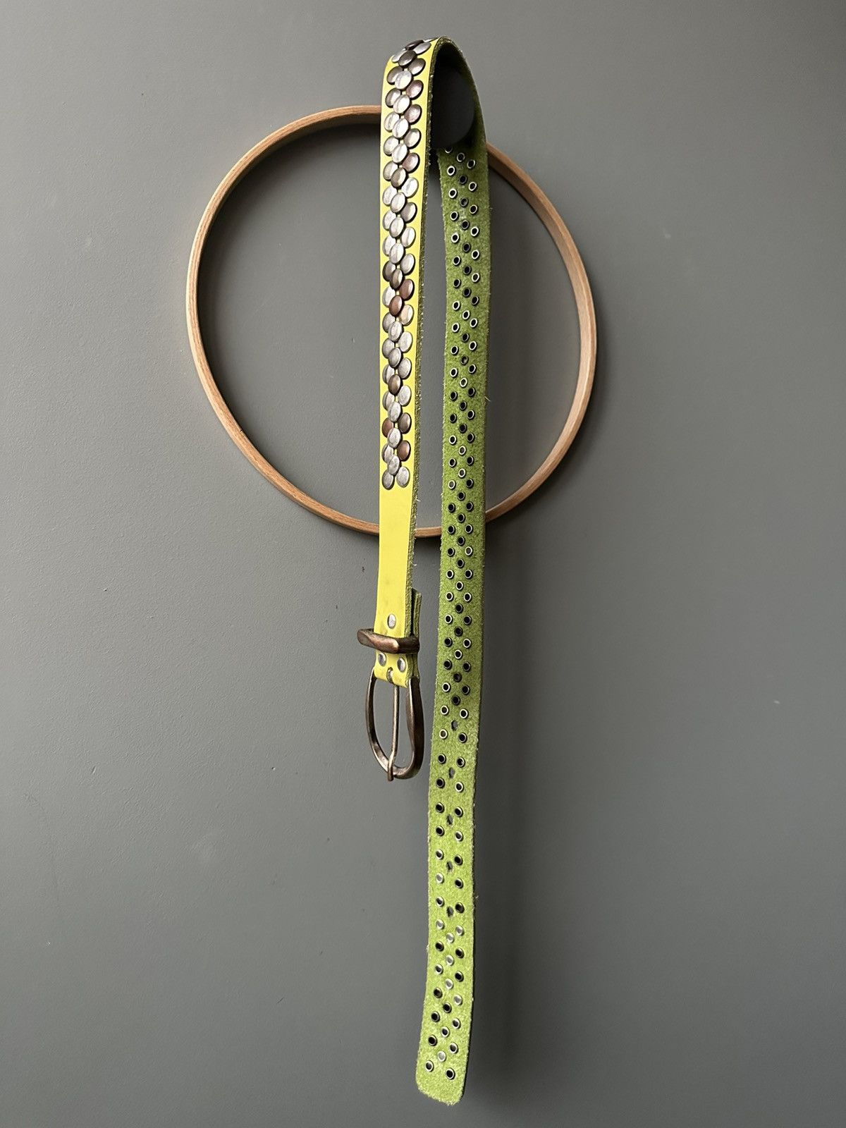 Vintage Bernd Gotz Studded Leather Belt Punk/Avant-Garde Size ONE SIZE - 3 Thumbnail