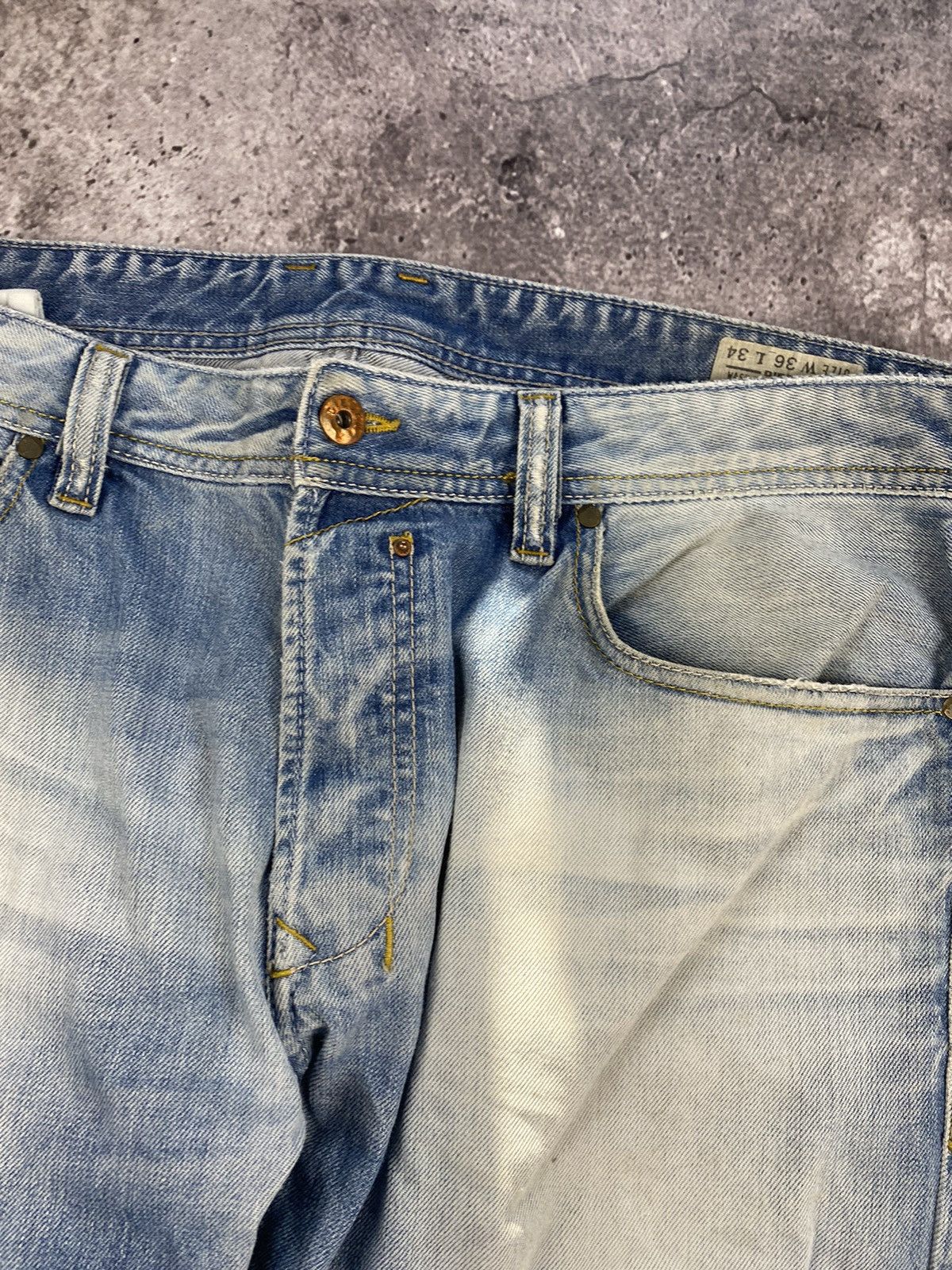 Diesel Vintage Diesel Junya Watanabe Baggy distressed Japan jeans😊 Size US 36 / EU 52 - 9 Thumbnail