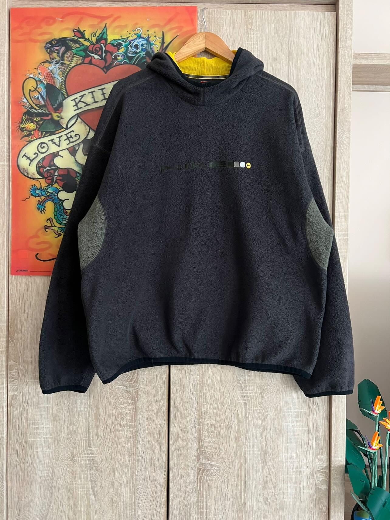 Nike × Streetwear × Vintage Vintage 00s Nike Ninja Fleece Hoodie 