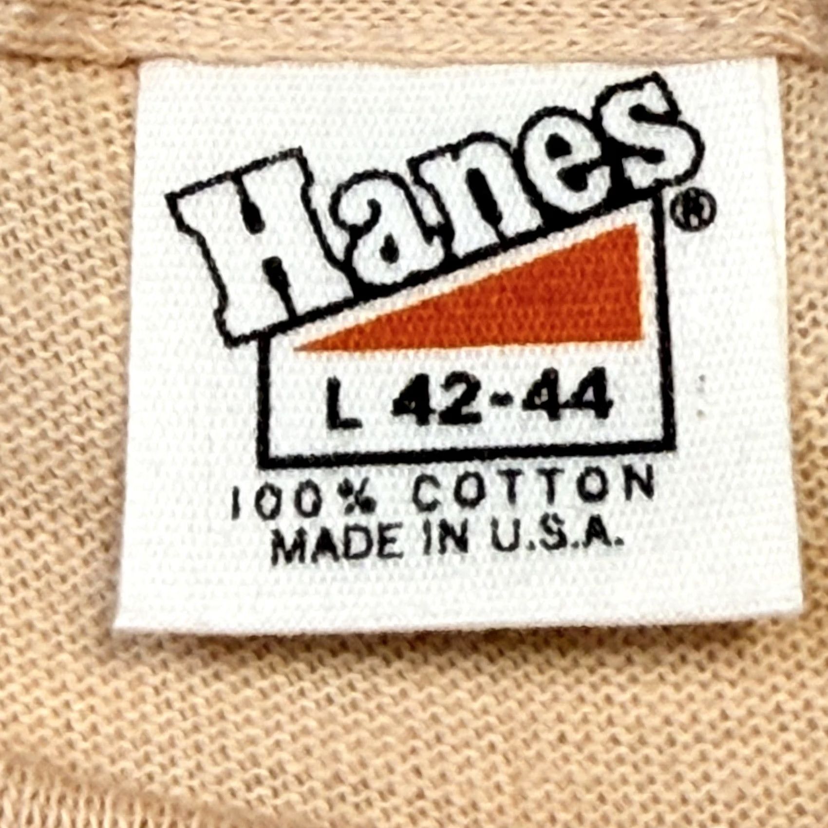 Hanes VINTAGE Hanes Shirt Mens Large Beige Sonoma County Wines J Pedroncelli Crew Neck Graphic T-Shirt Size US L / EU 52-54 / 3 - 3 Thumbnail