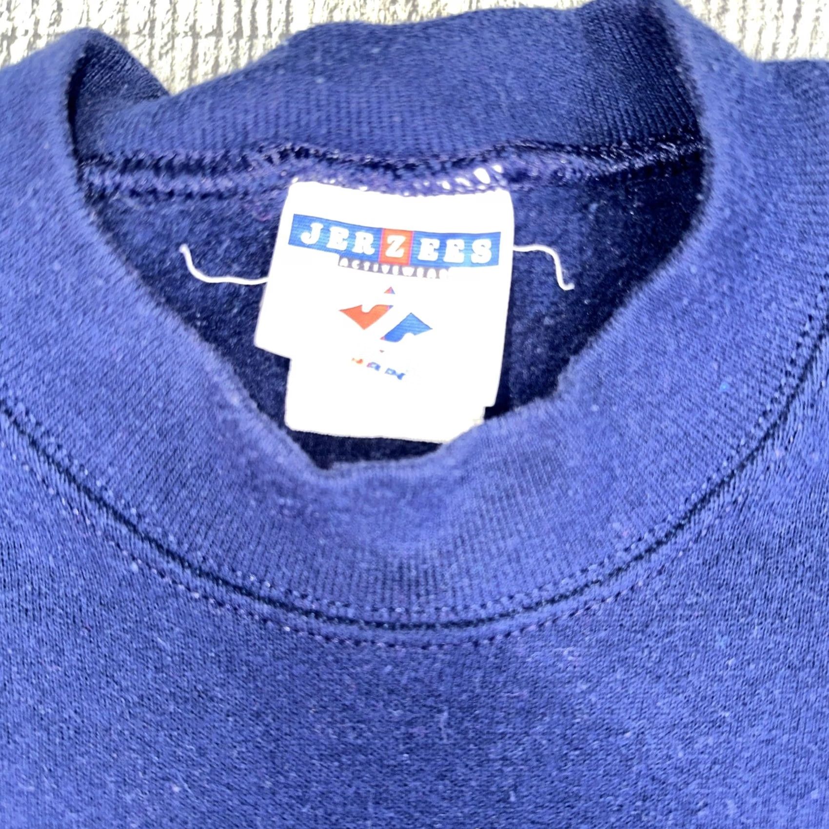 Jerzees VINTAGE Jerzees Crewneck Sweatshirt Blue M Mens Blank Y2K Size US M / EU 48-50 / 2 - 2 Thumbnail