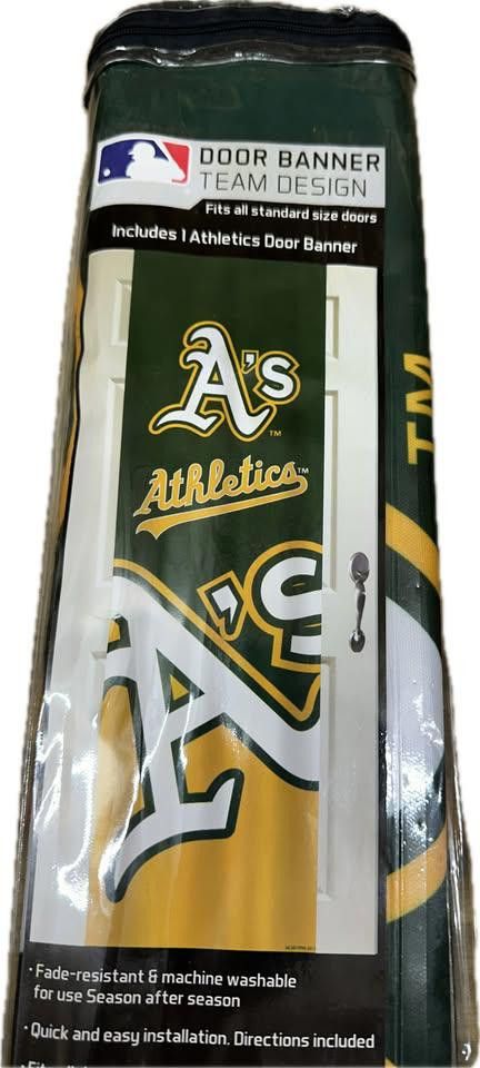 Designer Oakland Athletics A’s MLB Door Banner Size ONE SIZE - 2 Thumbnail