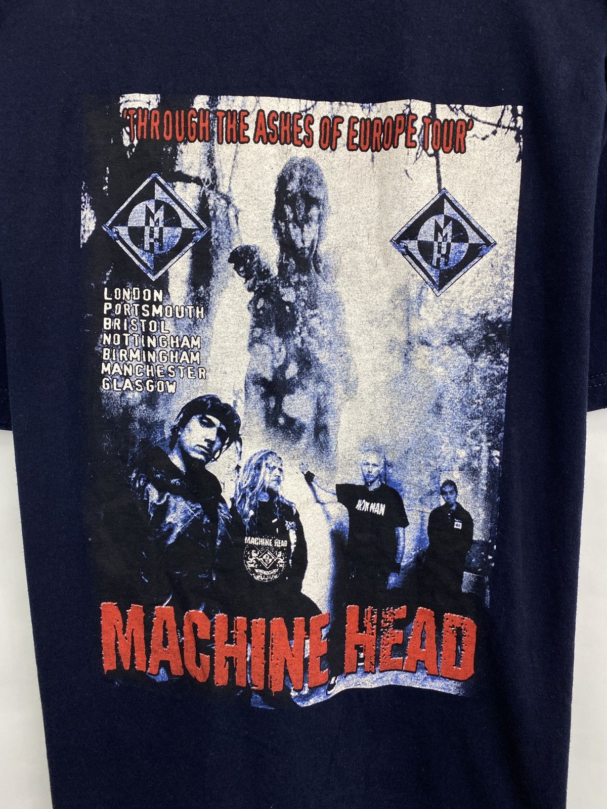 Band Tees Vintage 90s Machine Head Europe Tour T-Shirt Band Rock Rare Size US L / EU 52-54 / 3 - 4 Thumbnail