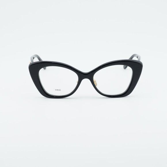 Loewe Loewe LW50067F 001 Eyeglasses Shiny Black 52mm Cat Eye Frame Size ONE SIZE - 2 Thumbnail
