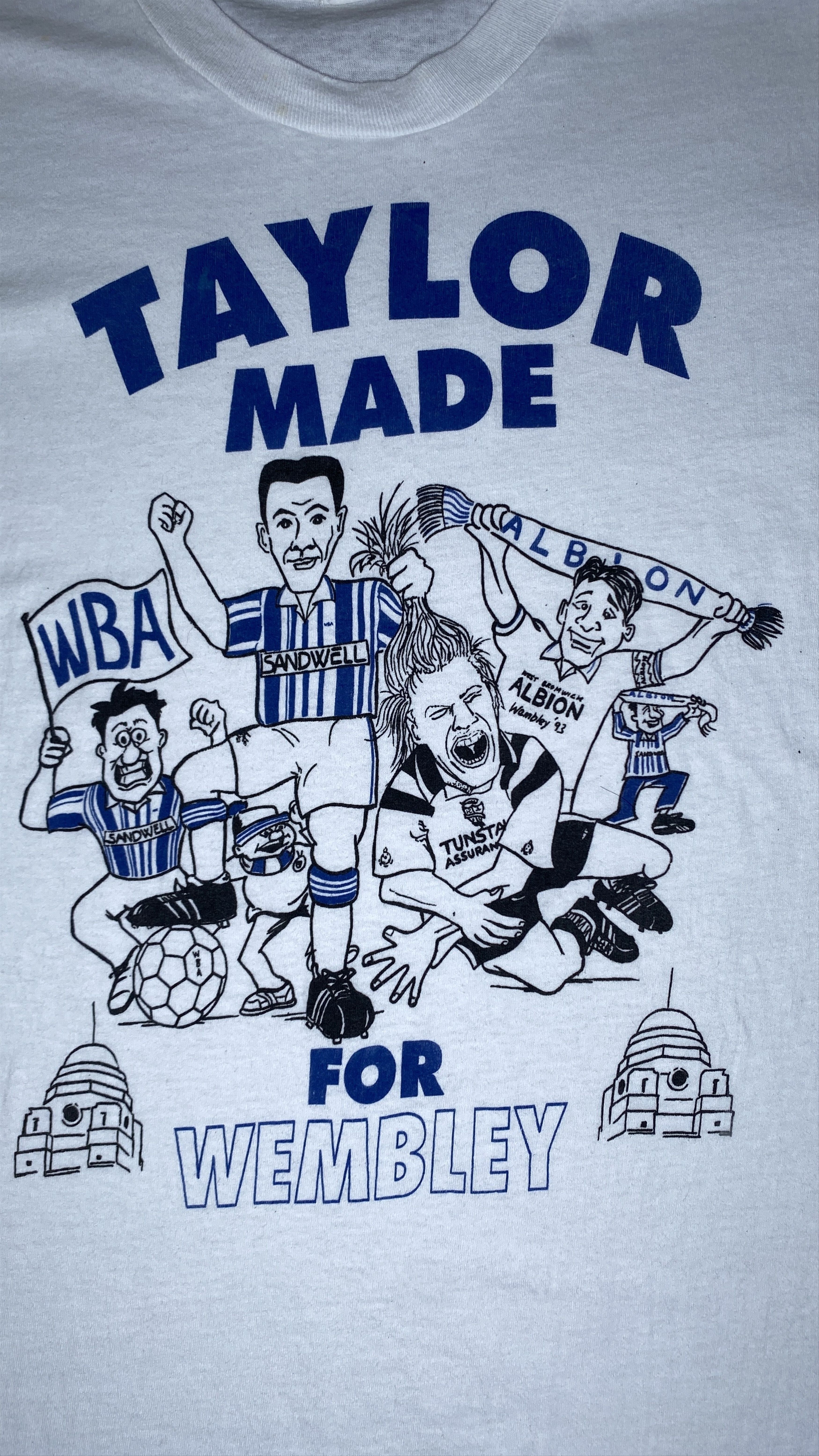 Vintage Vintage 1993 West Brom WBA Wembley Final Bob Taylor Tee Size US M / EU 48-50 / 2 - 2 Thumbnail