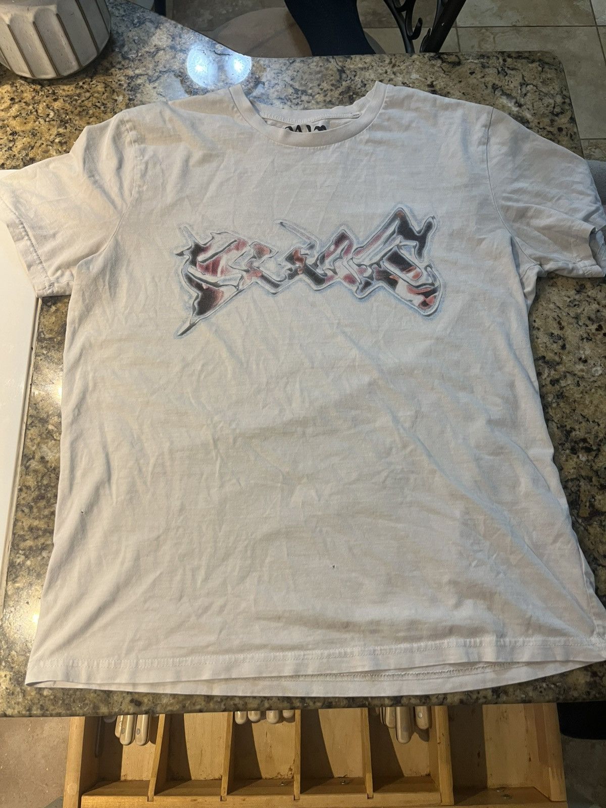 Drain Gang 2019 Bladee Laser Logo Tee Size US XL / EU 56 / 4 - 1 Thumbnail