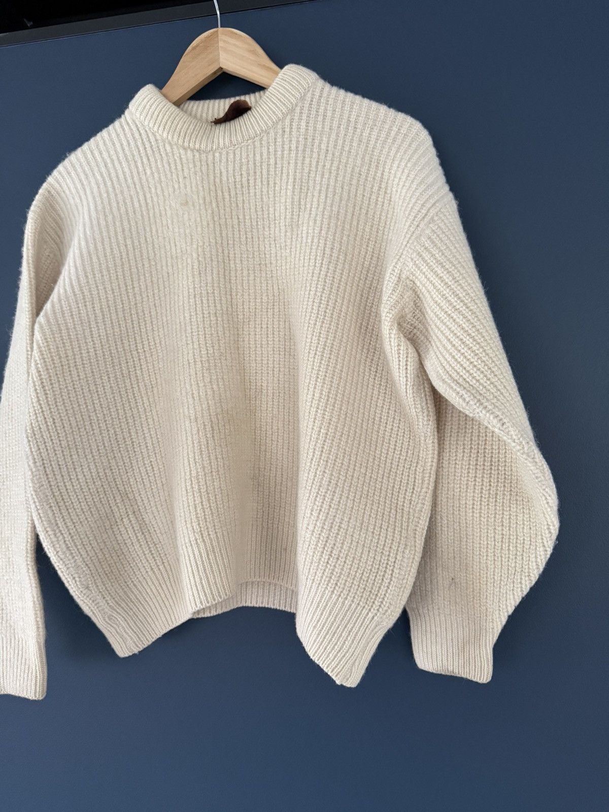 Barbour Vintage 80s Barbour Wool Knit Fisherman Croped Sweater Size US M / EU 48-50 / 2 - 4 Thumbnail