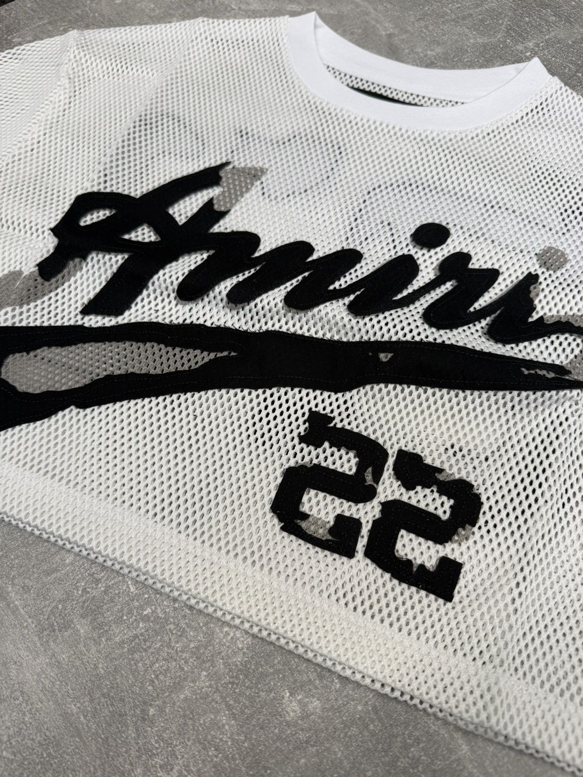 Amiri Amiri Cropped Mesh 22 Tee White. size S. BNWT. Rrp £425.00 Size S / US 4 / IT 40 - 3 Thumbnail