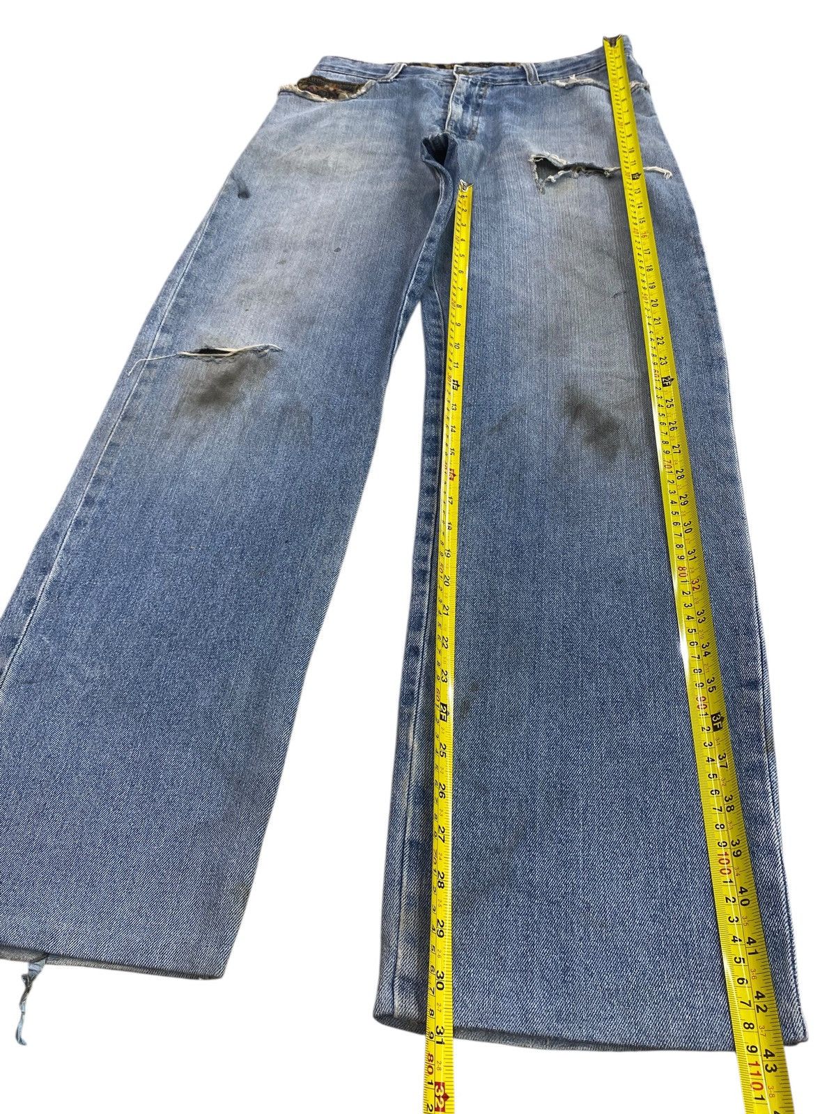 Japanese Brand Japanese Brand Faded Wash Style Ripped Jeans Size US 32 / EU 48 - 7 Thumbnail