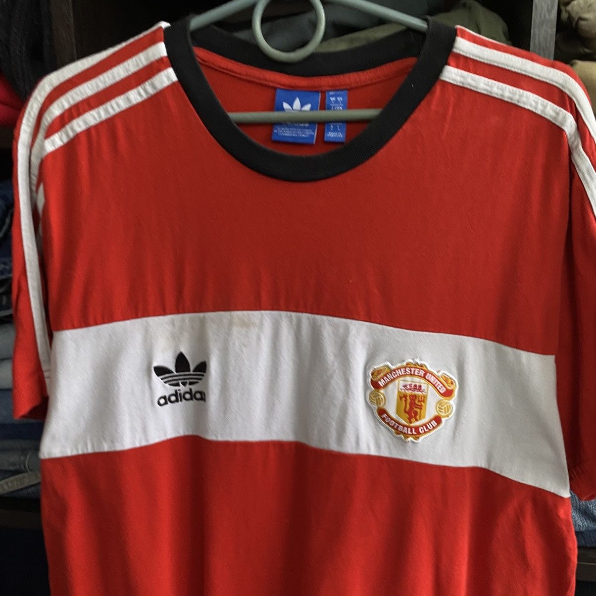 Adidas Vintage Adidas Manchester United Old Style soccer polo Size US L / EU 52-54 / 3 - 2 Thumbnail
