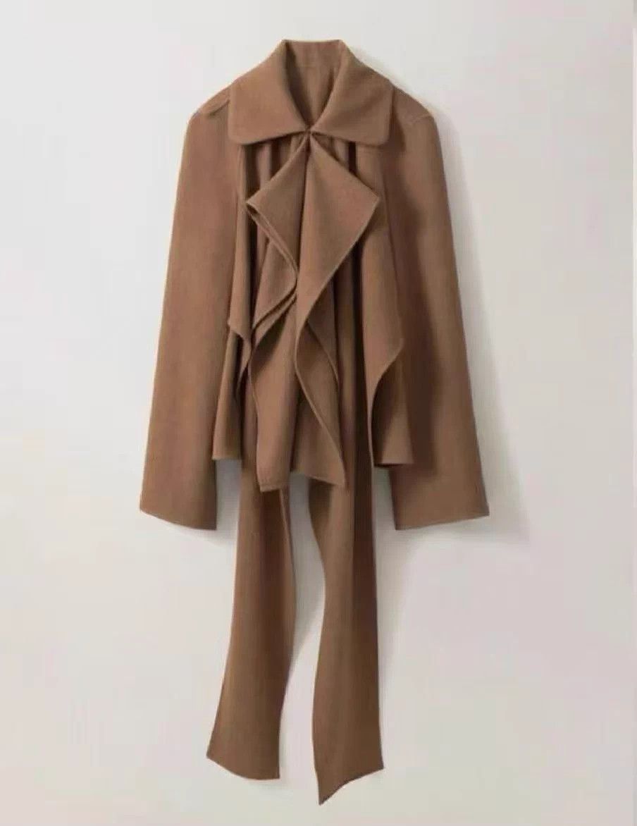 Lemaire Lemaire Wool Cross Strap Blazer Gray-Brown FR36 Size XS / US 0-2 / IT 36-38 - 4 Thumbnail