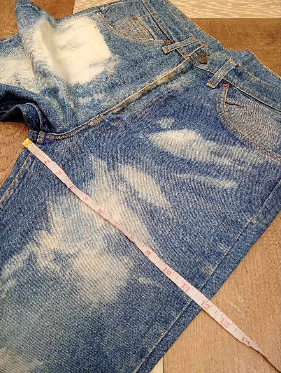 Levi's Vintage Clothing VINTAGE LEVI'S ORANGE TAB BLEACH FLARED JEANS Size US 33 - 21 Thumbnail