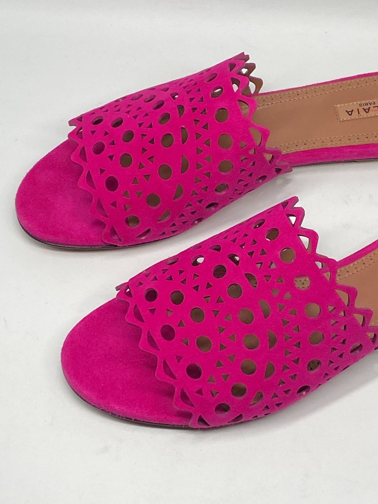 Alaia Alaia Vienne Suede Flat Sandals size 39 Size US 9 / IT 39 - 7 Thumbnail