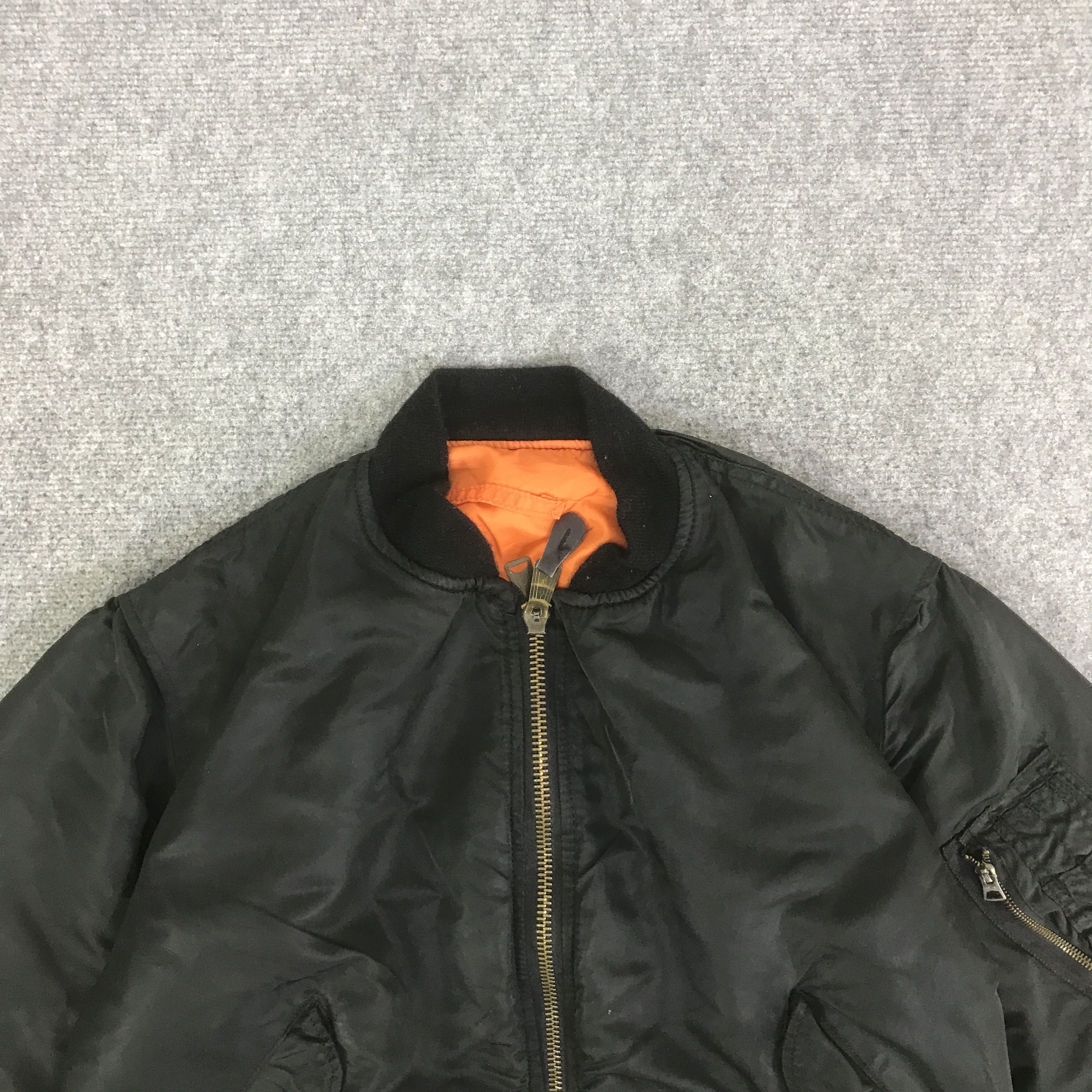 Alpha Industries VTG ALPHA INDUSTRIES BLACK BOMBERS JACKET K131B4 Size US L / EU 52-54 / 3 - 2 Thumbnail