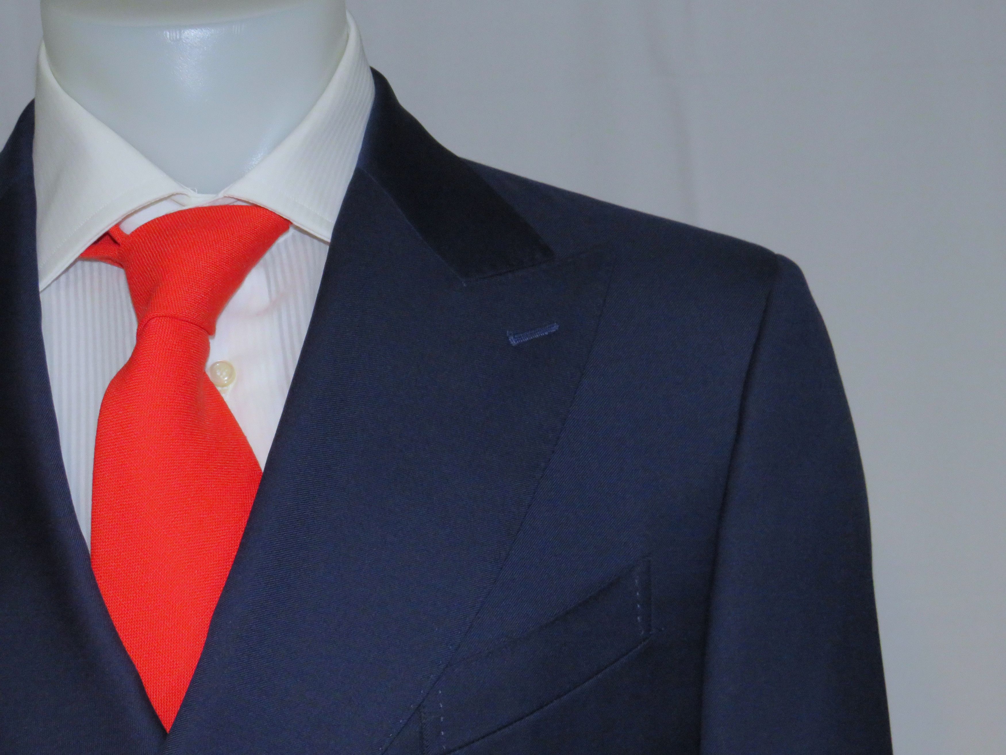 Other Alex Hitz Blue Gold Button Custom Double Breasted Blazer 40S Size 40S - 4 Thumbnail