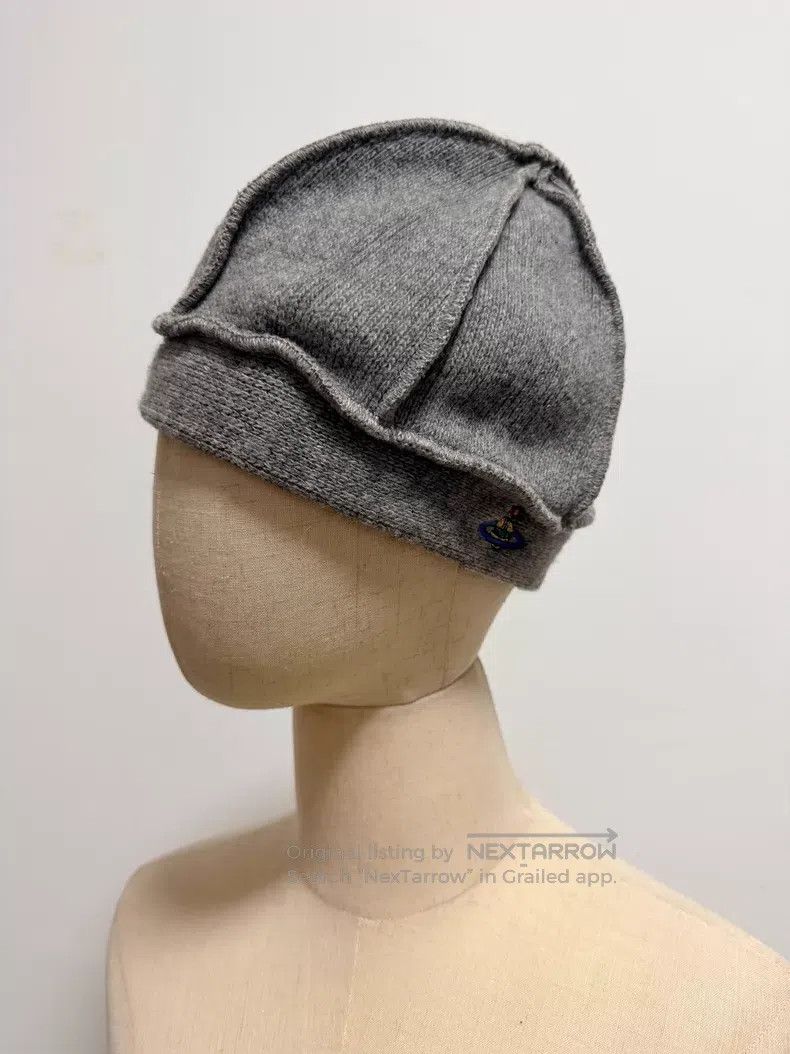 Vivienne Westwood Vivienne Westwood Gray Knit Beanie Size ONE SIZE - 1 Thumbnail