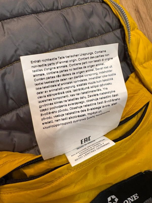 Milestone Milestone Quilted Jacket 3M Thinsulate size L Yellow Size US L / EU 52-54 / 3 - 15 Thumbnail