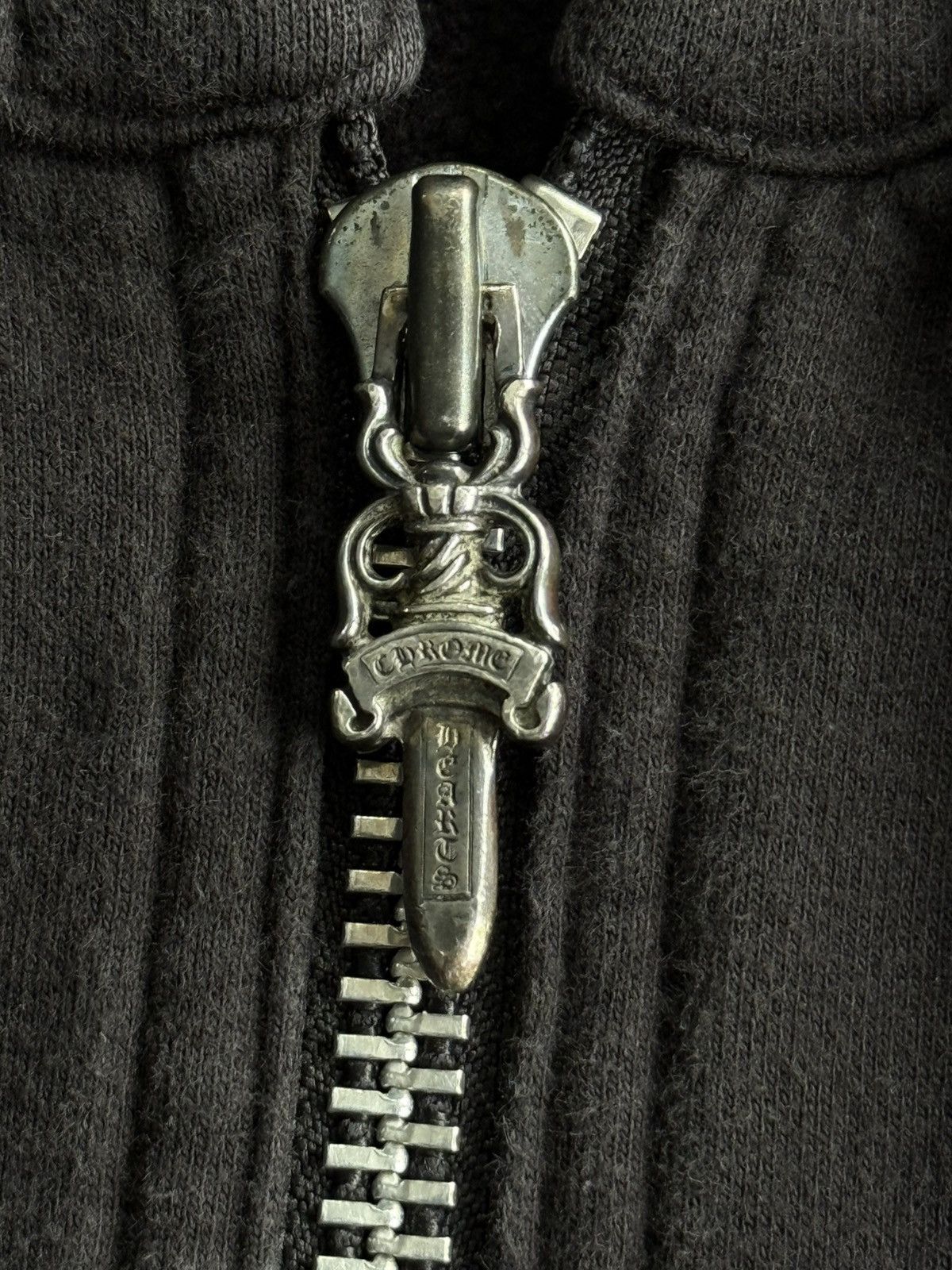 Chrome Hearts HOLY GRAIL! Vintage Leather Patch Big Zip Hoodie Size US M / EU 48-50 / 2 - 7 Thumbnail