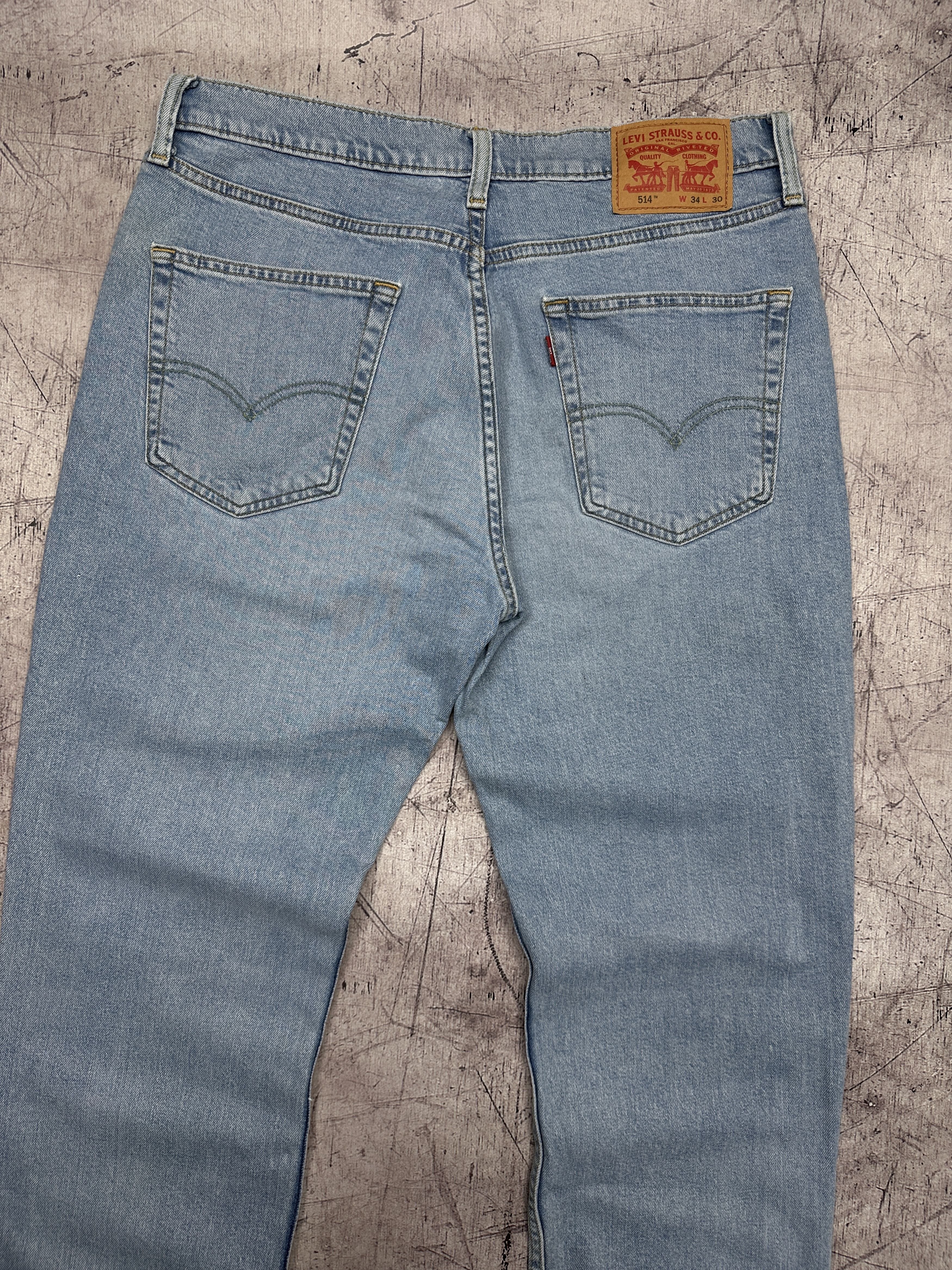 Levi's Levi's 514 Mens Denim Pants Jeans Size 34 x 30 Size US 34 / EU 50 - 2 Thumbnail