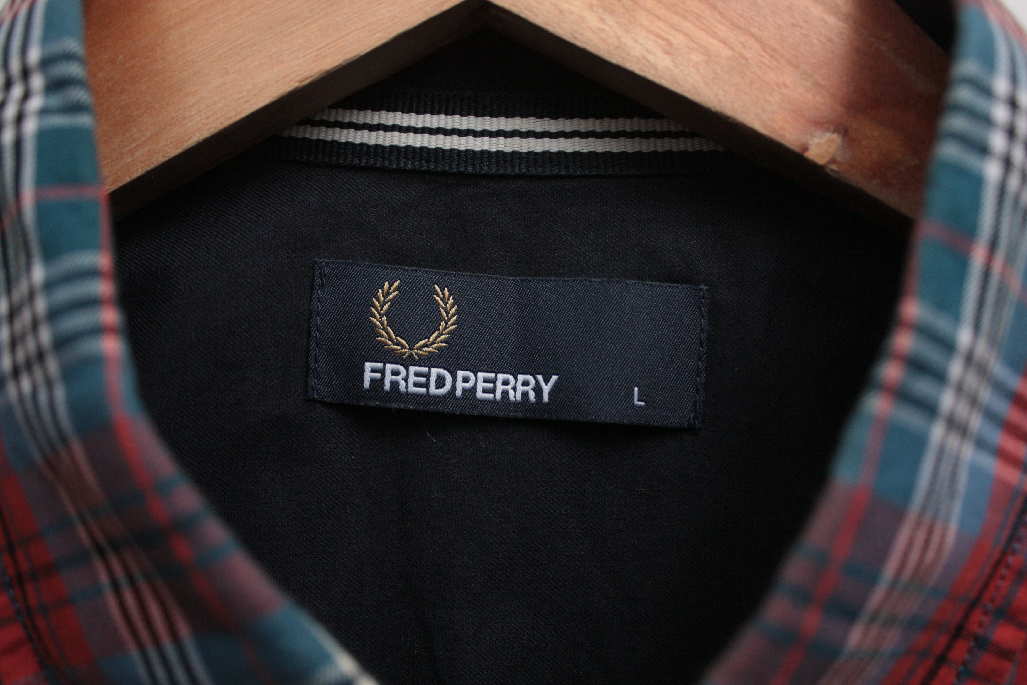 Fred Perry Fred Perry Checkered Long Sleeve Shirt Men's Large Size US L / EU 52-54 / 3 - 6 Thumbnail