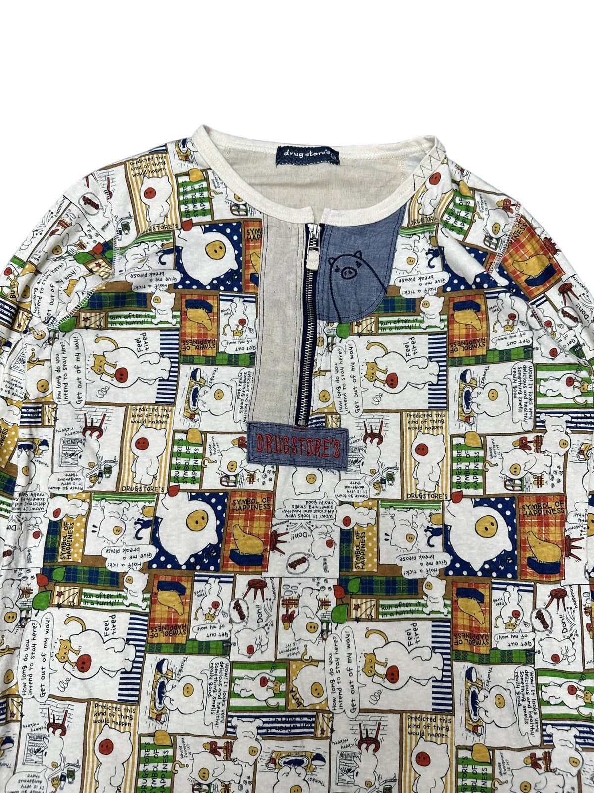 Issey Miyake 2000s DRUG STORE’S HALF ZIP ISSEY MIYAKE STYLE LONG SLEEVE Size US M / EU 48-50 / 2 - 2 Thumbnail