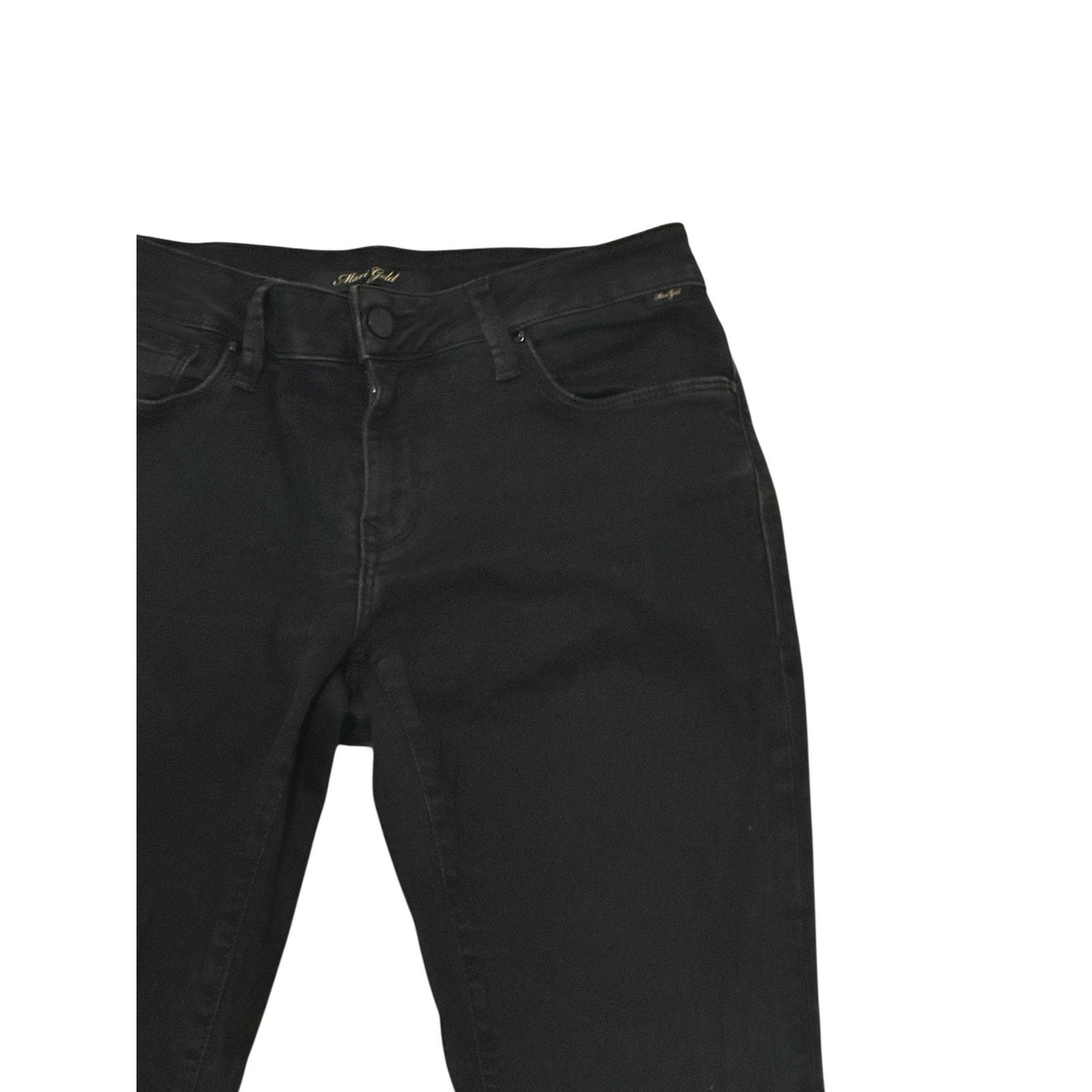 AG Adriano Goldschmied Mavi Gold Adrianna Ankle Black Mid Rise Super Skinny Jeans Size 28" / US 6 / IT 42 - 6 Thumbnail