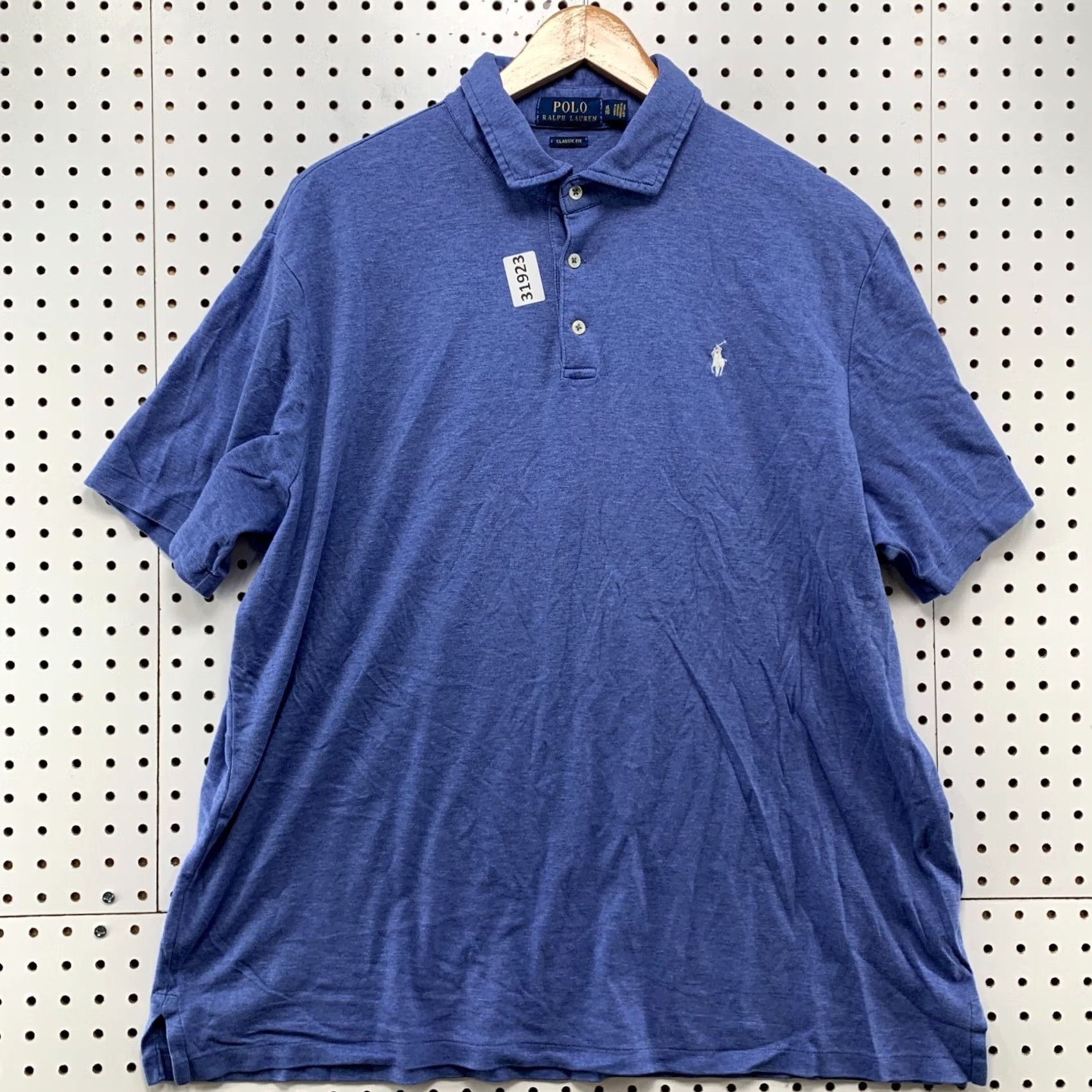 Polo Ralph Lauren Polo Ralph Lauren Shirt Mens XL Blue White Pony Collared Casual Size US XL / EU 56 / 4 - 2 Thumbnail