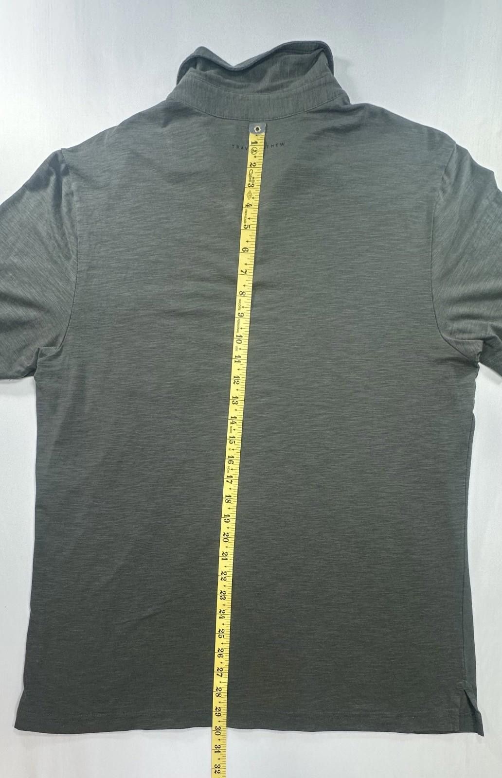TravisMathew Travis Mathew 1/4 Button Pullover Polo Shirt Green Mens L Size US L / EU 52-54 / 3 - 3 Thumbnail