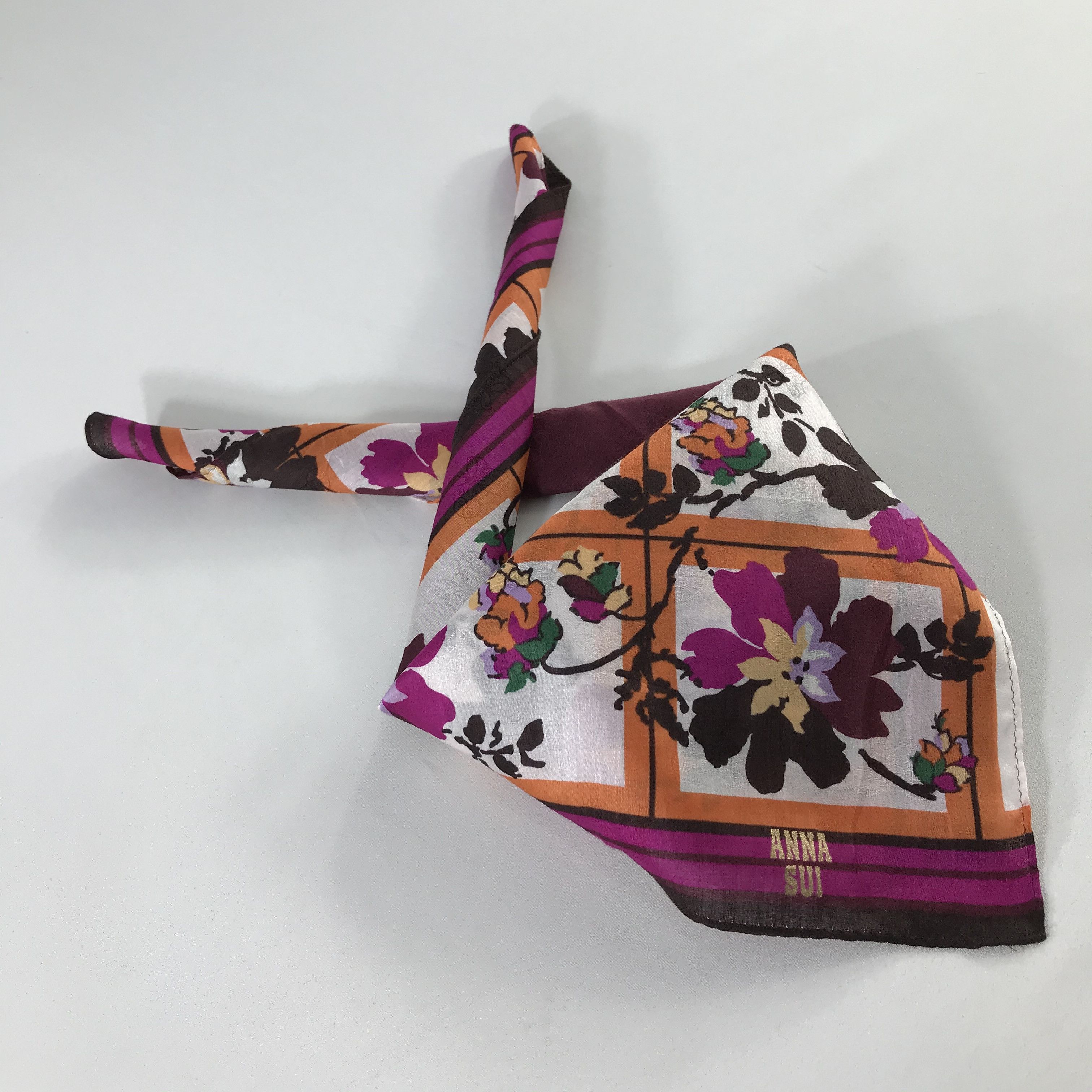 Anna Sui × Vintage Anna Sui Handkerchief / Neckerchief / Bandana Size ONE SIZE - 2 Thumbnail