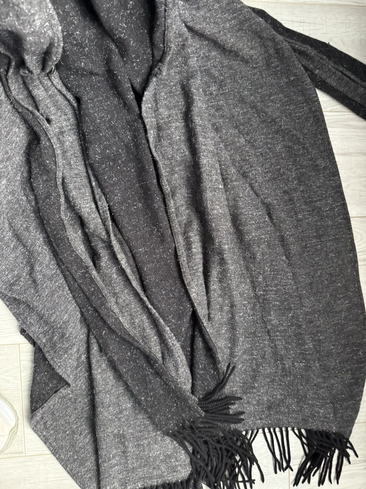 Designer × YMC You Must Create YMC Randy Poncho Charcoal Wool Blend Size US M / EU 48-50 / 2 - 8 Thumbnail
