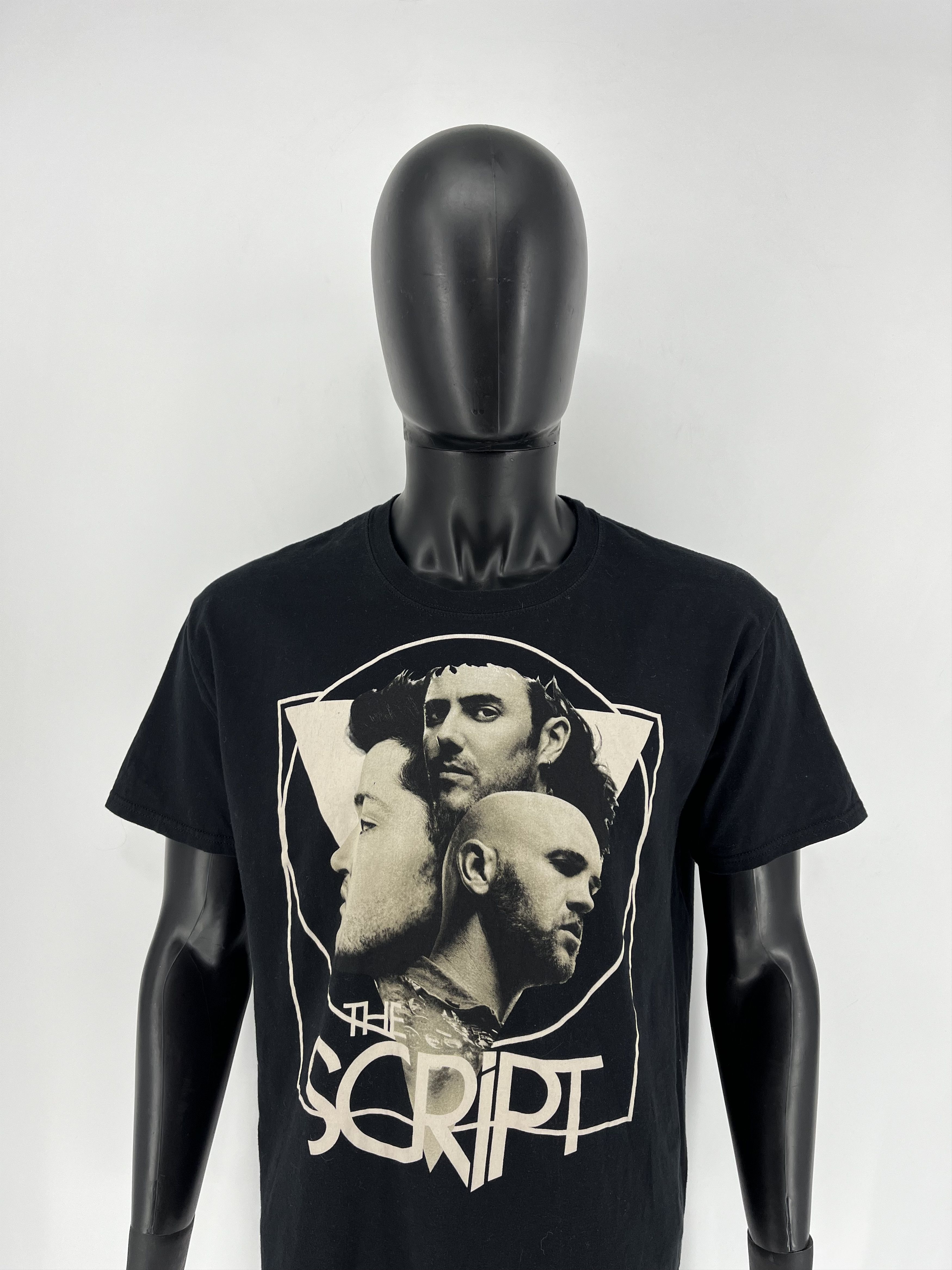 Band Tees The Script Vintage Black Cotton Short Sleeve T-Shirt Metal Size US L / EU 52-54 / 3 - 1 Thumbnail