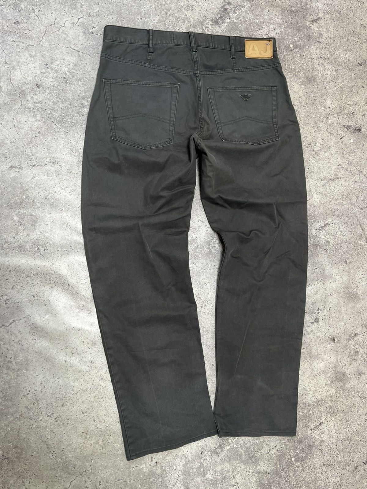 Armani × Vintage Vintage Armani Pocket Logo Baggy Jeans Y2K 34 Size US 34 / EU 50 - 2 Thumbnail