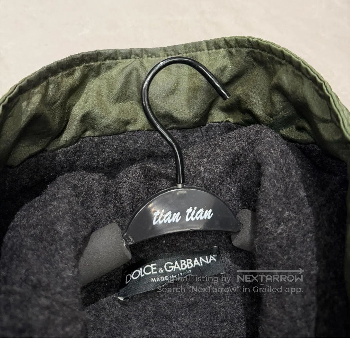 Dolce & Gabbana Dolce & Gabbana Men's Army Green Down Jacket. Size US M / EU 48-50 / 2 - 6 Thumbnail