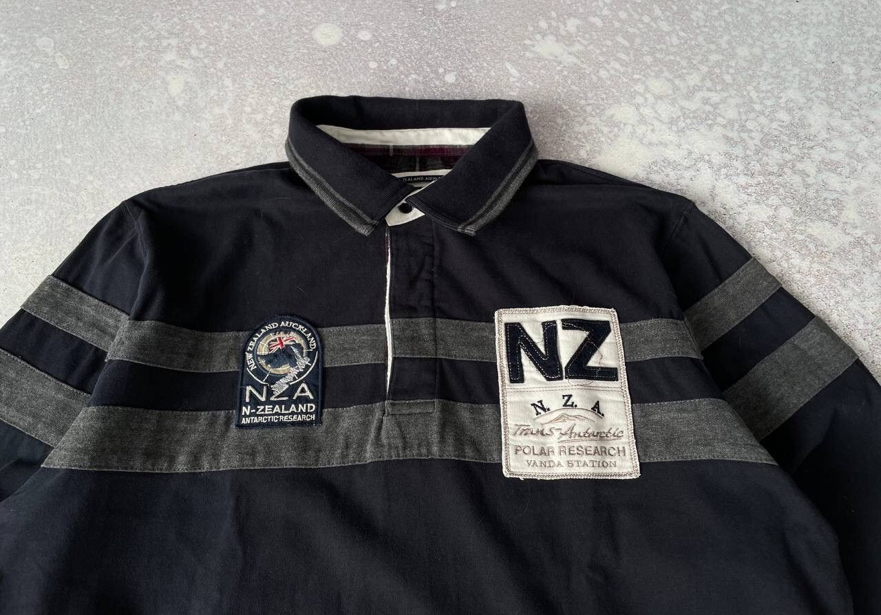 New Zealand Outback × Vintage Vintage New Zealand Auckland Rugby Long Sleeve Big Logo Y2K Size US L / EU 52-54 / 3 - 2 Thumbnail