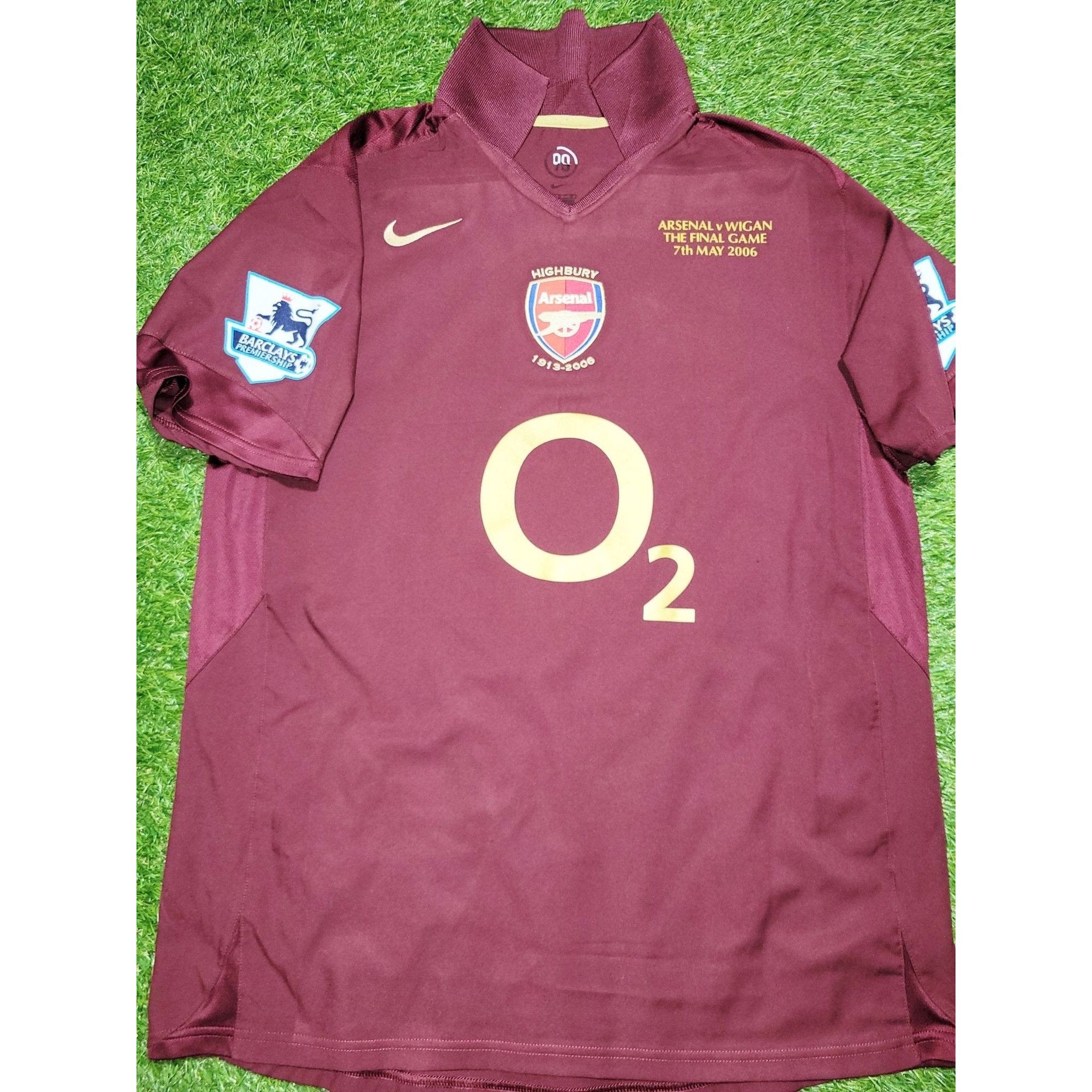 Nike Henry Arsenal 2005 2006 HIGHBURY LAST GAME Soccer Jersey M Size US M / EU 48-50 / 2 - 2 Thumbnail